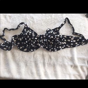 Fantasie black and white bikini top NWOT Size 36E